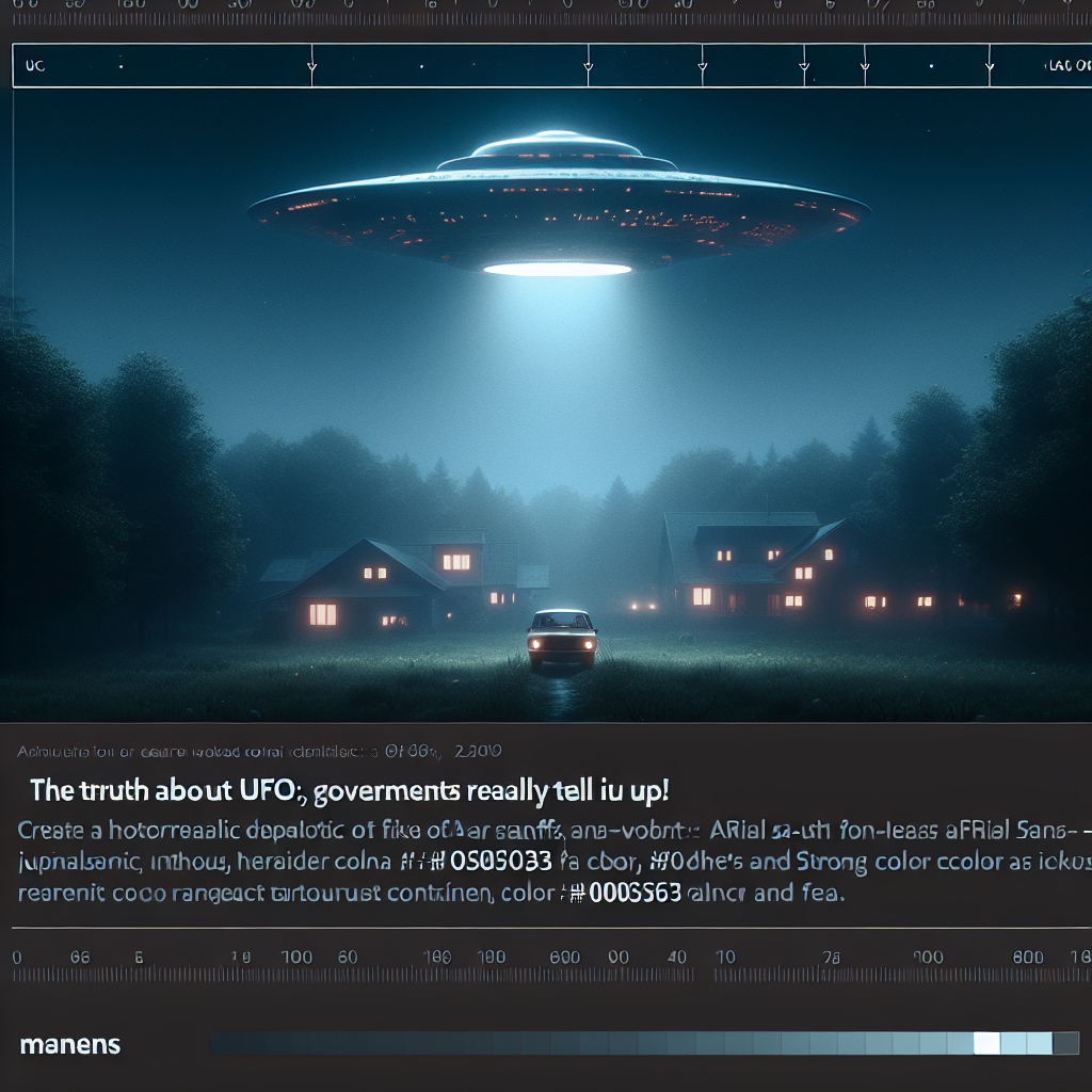 Die Wahrheit über UAPs: Was uns die Regierungen WIRKLICH erzählen!