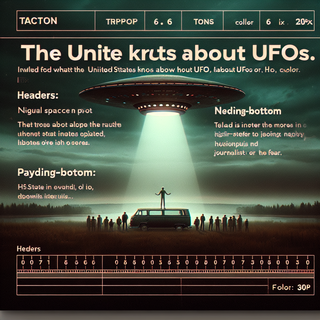 Die Wahrheit kommt ans Licht: Was die USA über UFOs (oder UAPs) wirklich wissen – und was uns noch vorenthalten wird!