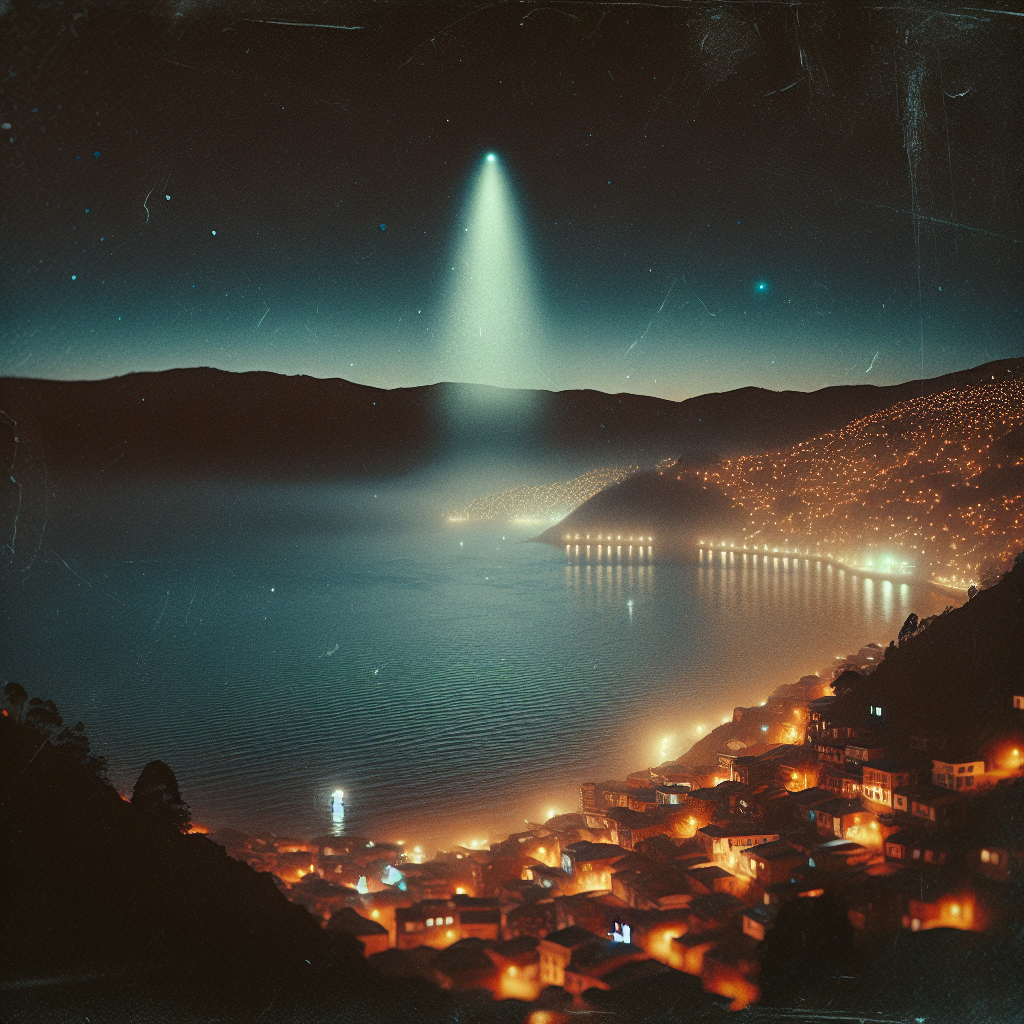 Rätselhafte Lichter über Valparaíso