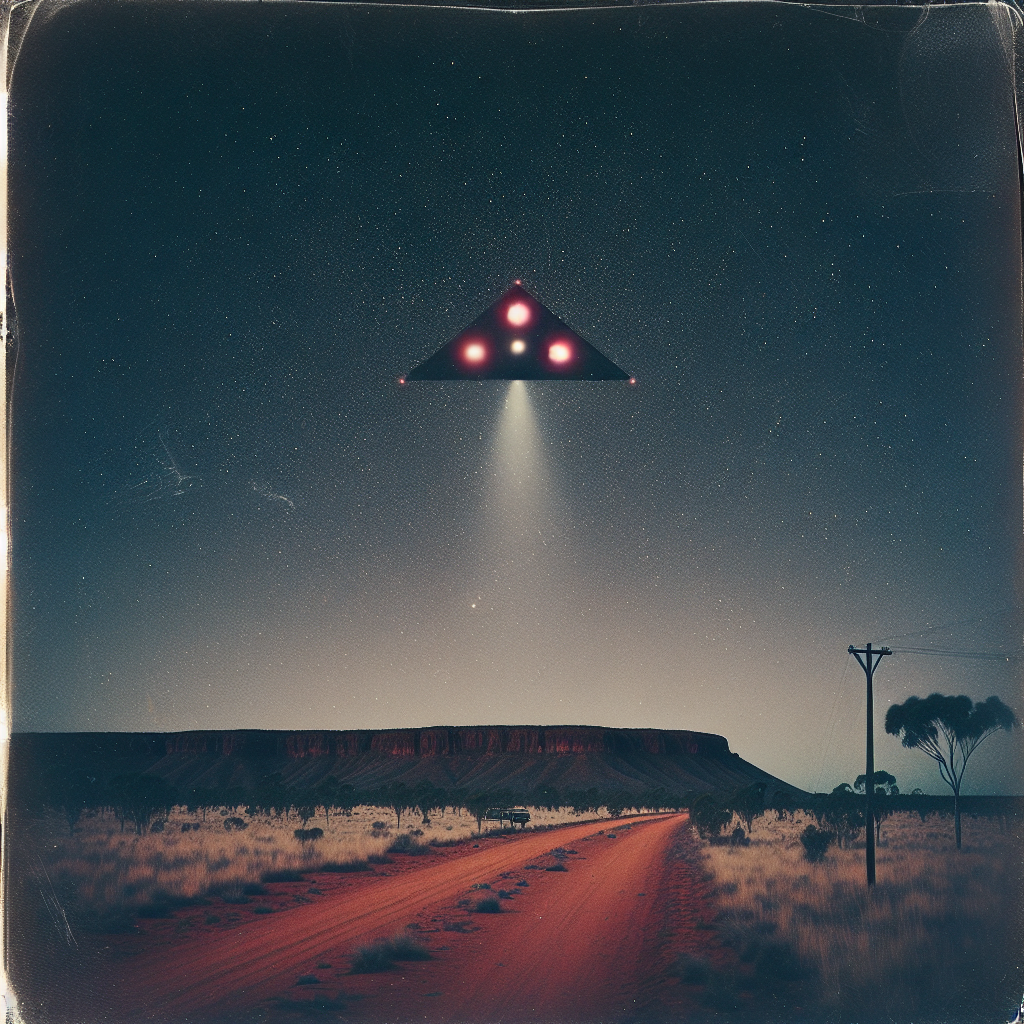 Dreieckiges UAP über Broken Hill, AUS