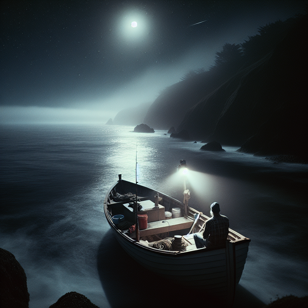 Bodega Bay: Rotes USO unter Fischerboot